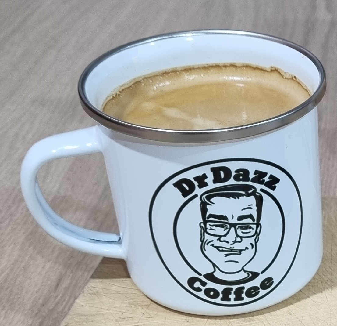 I Love DrDazz Coffee Enamel Mug